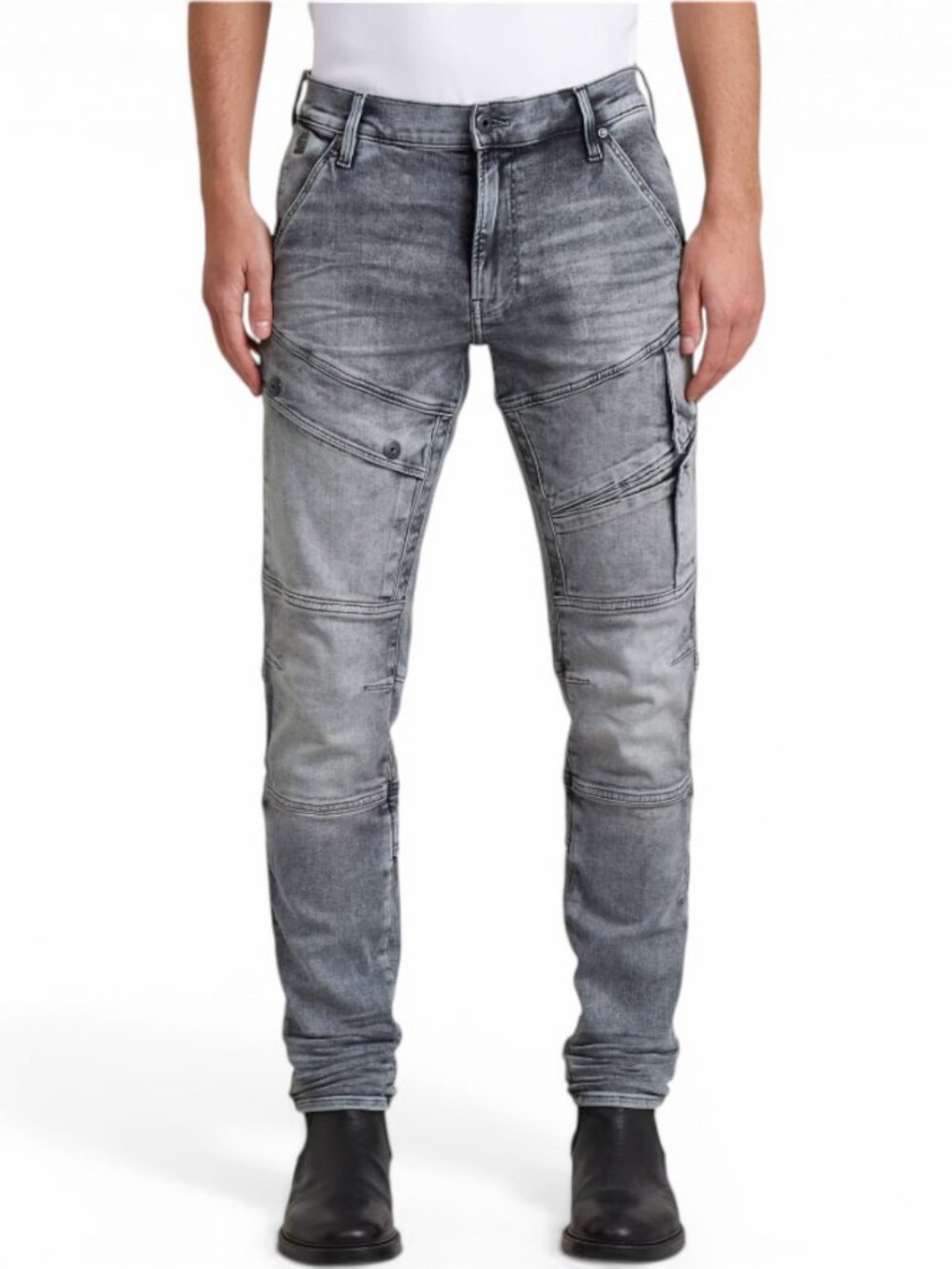 G-Star Airblaze 3D Jeans Size 32x30 Skinny Leg Charcoal Gray Denim Stash Pockets